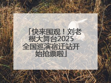 快来围观！刘老根大舞台2025全国巡演宿迁站开始抢票啦
