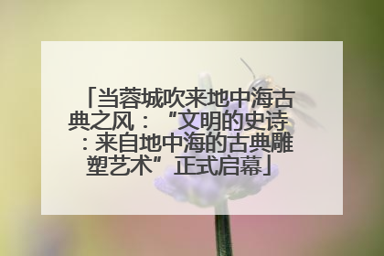 当蓉城吹来地中海古典之风：“文明的史诗：来自地中海的古典雕塑艺术”正式启幕