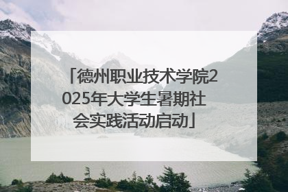 德州职业技术学院2025年大学生暑期社会实践活动启动