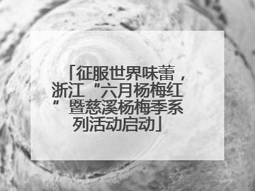 征服世界味蕾，浙江“六月杨梅红”暨慈溪杨梅季系列活动启动