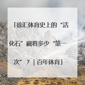 徐汇体育史上的“活化石”藏着多少“第一次”？｜百年体育