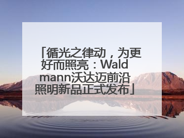循光之律动，为更好而照亮：Waldmann沃达迈前沿照明新品正式发布