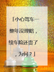 小心驾车一整年没理赔，续车险还贵了，为何？
