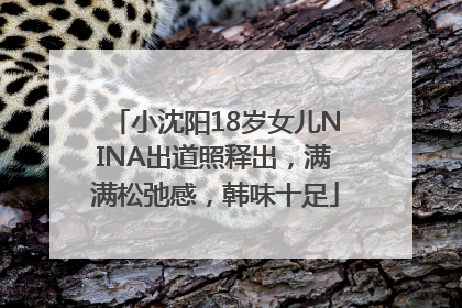 小沈阳18岁女儿NINA出道照释出，满满松弛感，韩味十足