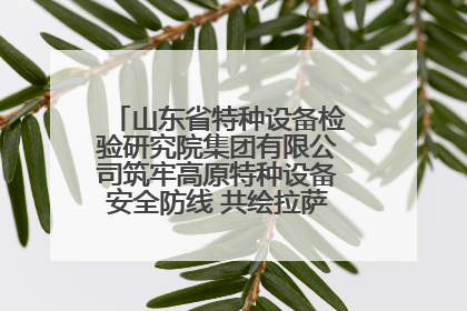 山东省特种设备检验研究院集团有限公司筑牢高原特种设备安全防线 共绘拉萨美好生活画卷