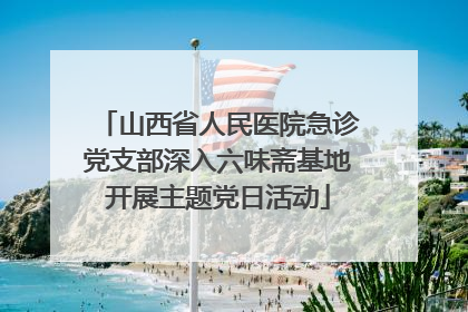 山西省人民医院急诊党支部深入六味斋基地开展主题党日活动
