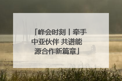峰会时刻丨牵手中亚伙伴 共谱能源合作新篇章