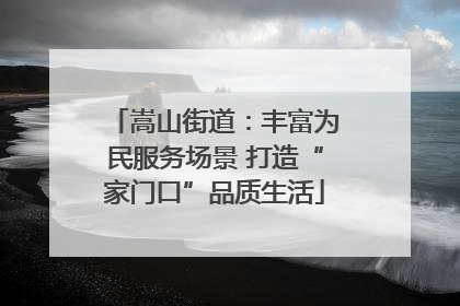 嵩山街道：丰富为民服务场景 打造“家门口”品质生活