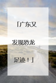 广东又发现恐龙足迹!