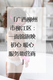 广西柳州市柳江区：一面锦旗映初心 暖心服务助营商