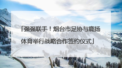 强强联手!烟台市足协与鹿扬体育举行战略合作签约仪式