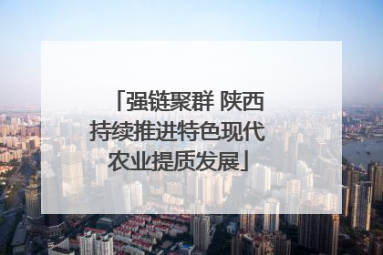 强链聚群 陕西持续推进特色现代农业提质发展