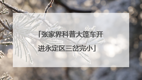 张家界科普大篷车开进永定区三岔完小