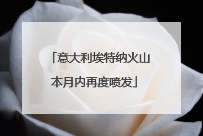 意大利埃特纳火山本月内再度喷发
