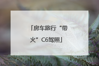 房车旅行“带火”C6驾照