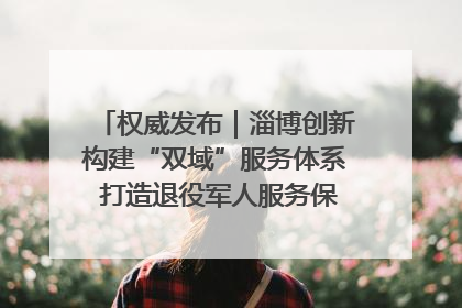权威发布｜淄博创新构建“双域”服务体系 打造退役军人服务保障“淄博样板”