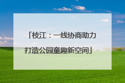 枝江：一线协商助力打造公园童趣新空间