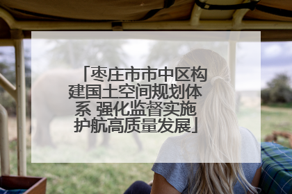 枣庄市市中区构建国土空间规划体系 强化监督实施护航高质量发展