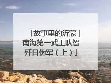 故事里的沂蒙｜南海第一武工队智歼日伪军（上）