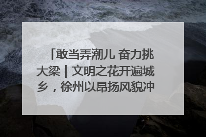 敢当弄潮儿 奋力挑大梁｜文明之花开遍城乡，徐州以昂扬风貌冲刺“万亿之城”