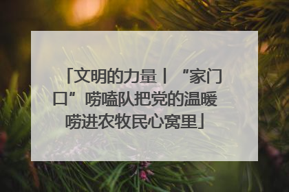 文明的力量丨“家门口”唠嗑队把党的温暖唠进农牧民心窝里
