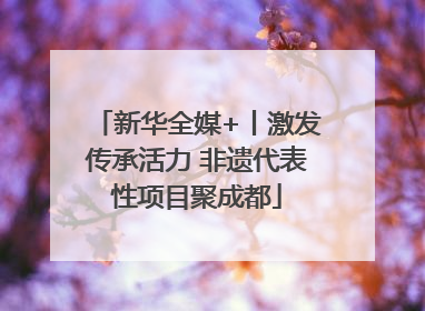 新华全媒+丨激发传承活力 非遗代表性项目聚成都