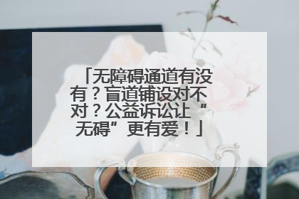 无障碍通道有没有？盲道铺设对不对？公益诉讼让“无碍”更有爱！