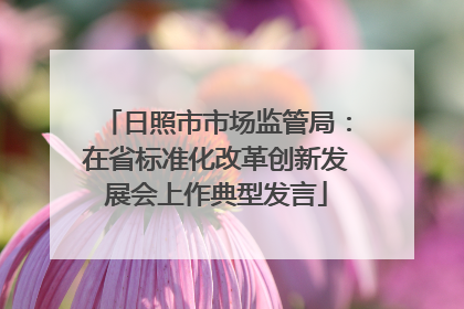 日照市市场监管局：在省标准化改革创新发展会上作典型发言