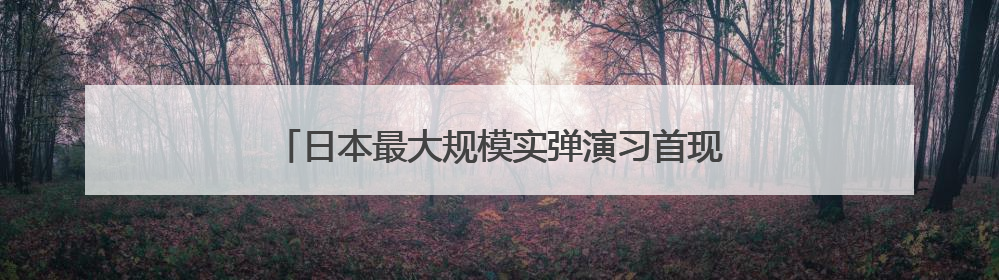 日本最大规模实弹演习首现远程导弹，冲击地区稳定