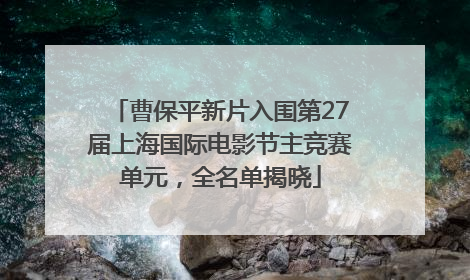 曹保平新片入围第27届上海国际电影节主竞赛单元，全名单揭晓