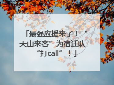 最强应援来了！“天山来客”为宿迁队“打call”！