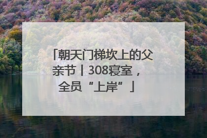 朝天门梯坎上的父亲节丨308寝室，全员“上岸”