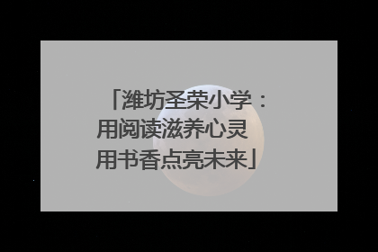 潍坊圣荣小学：用阅读滋养心灵 用书香点亮未来