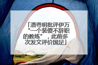 潘粤明批评伊万“一个装傻不辞职的教练”，此前多次发文评价国足