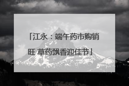 江永：端午药市购销旺 草药飘香迎佳节