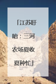 江苏盱眙：三河农场夏收夏种忙