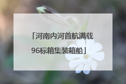 河南内河首航满载96标箱集装箱船