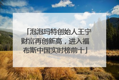 泡泡玛特创始人王宁财富再创新高，进入福布斯中国实时榜前十