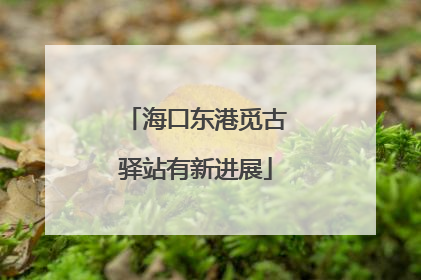 海口东港觅古驿站有新进展