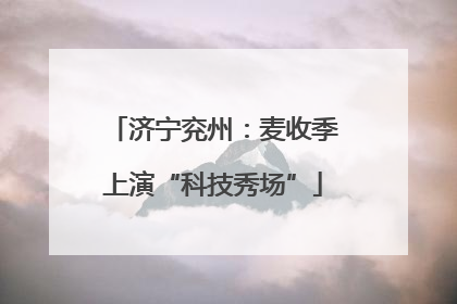 济宁兖州：麦收季上演“科技秀场”