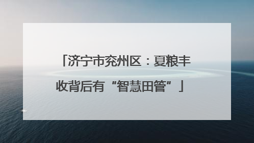 济宁市兖州区：夏粮丰收背后有“智慧田管”