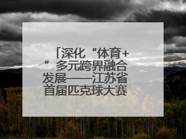深化“体育+”多元跨界融合发展——江苏省首届匹克球大赛在无锡开赛