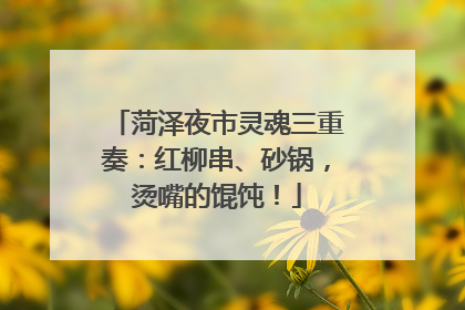 菏泽夜市灵魂三重奏：红柳串、砂锅，烫嘴的馄饨！