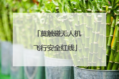 莫触碰无人机飞行安全红线