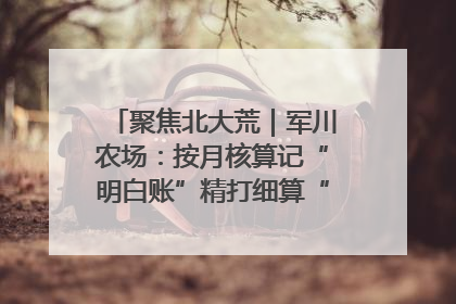 聚焦北大荒｜军川农场：按月核算记“明白账”精打细算“过紧日子”