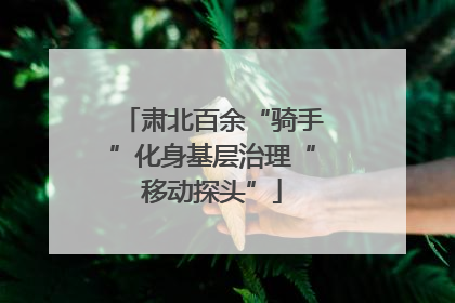 肃北百余“骑手”化身基层治理“移动探头”