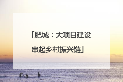 肥城：大项目建设串起乡村振兴链