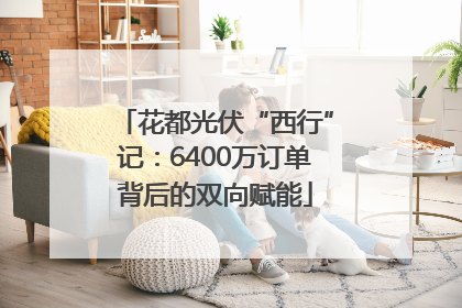 花都光伏“西行”记：6400万订单背后的双向赋能