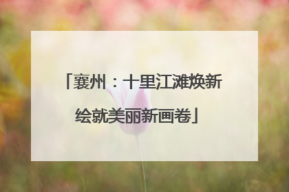 襄州：十里江滩焕新 绘就美丽新画卷