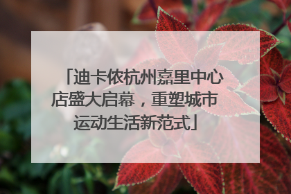 迪卡侬杭州嘉里中心店盛大启幕，重塑城市运动生活新范式